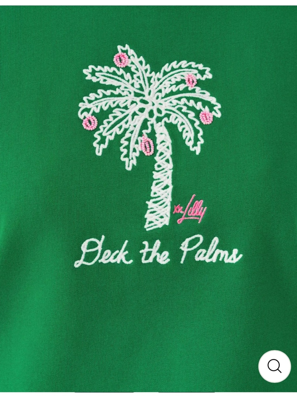 NWT Lilly Pulitzer Ballad Long Sleeve Sweatshirt Deck the Palms XXL